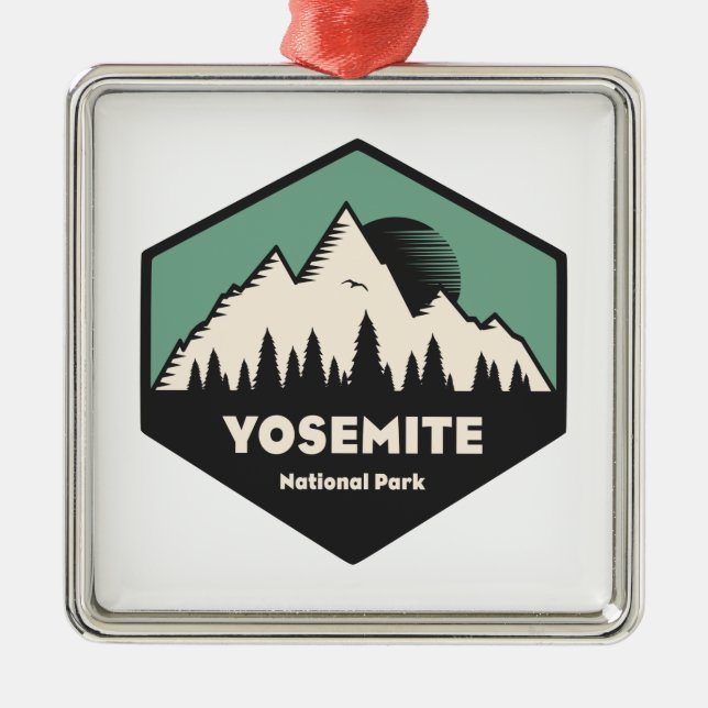 Yosemite National Park Ornament Aus Metall (Vorne)