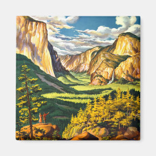 Yosemite National Park Reise Kunst Magnet