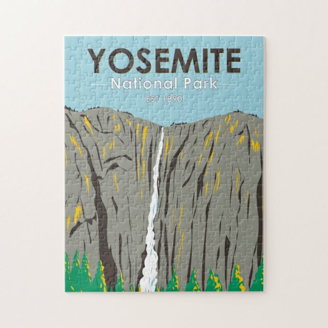 Yosemite National Park Ribbon Falls California  (Vertikal)