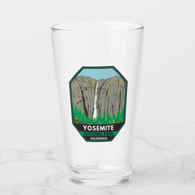 Yosemite National Park Ribbon Falls California Glas (Vorderseite)