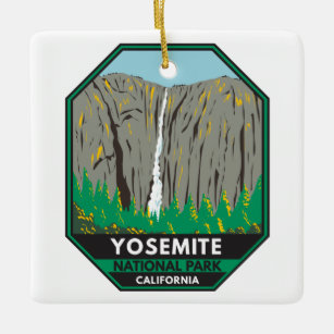 Yosemite National Park Ribbon Falls California Keramikornament