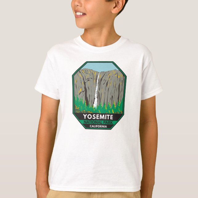 Yosemite National Park Ribbon Falls California T-Shirt (Vorderseite)