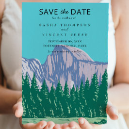 Yosemite National Park Save The Date Retro Einladung