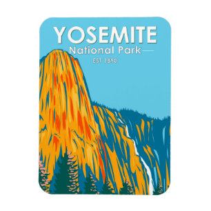 Yosemite National Park Sentinel Fall Kalifornien Magnet