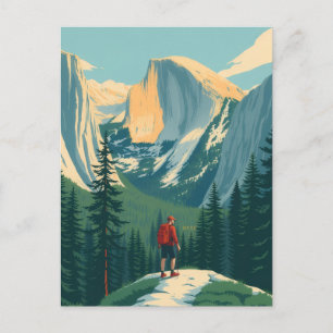 Yosemite National Park USA Retro Postkarte