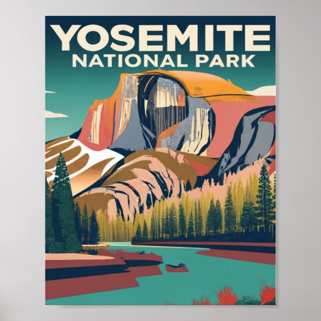 Yosemite National Park Vintage Poster (Vorne)