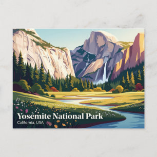 Yosemite National Park, Yosemite Village, Kaliforn Postkarte