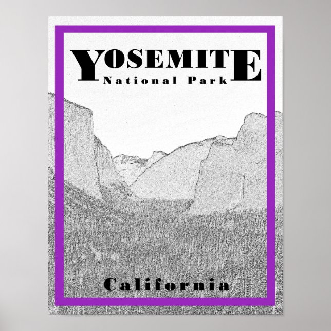 Yosemite Nationalpark - 11 x 14 Poster (Vorne)