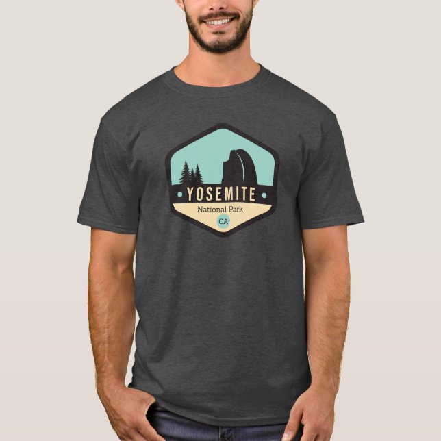 Yosemite Nationalpark Abzeichen T-Shirt (Vorderseite)