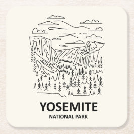Yosemite Nationalpark Art Rechteckiger Pappuntersetzer