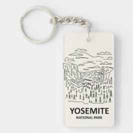 Yosemite Nationalpark Art Schlüsselanhänger