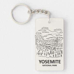 Yosemite Nationalpark Art Schlüsselanhänger