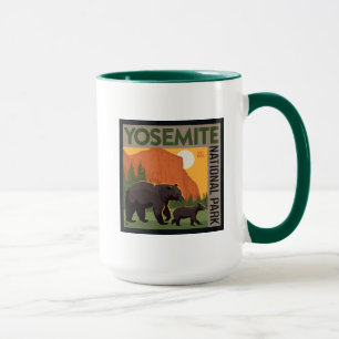 Yosemite-Nationalpark   Bärenfamilie Tasse