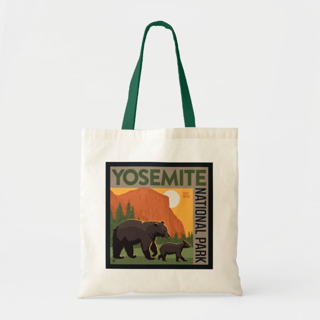 Yosemite-Nationalpark | Bärenfamilie Tragetasche (Vorne)