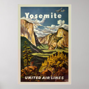 Yosemite Nationalpark Berge Sierra National Poster