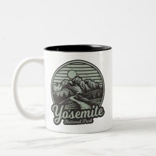 Yosemite-Nationalpark Bergpfad Zweifarbige Tasse