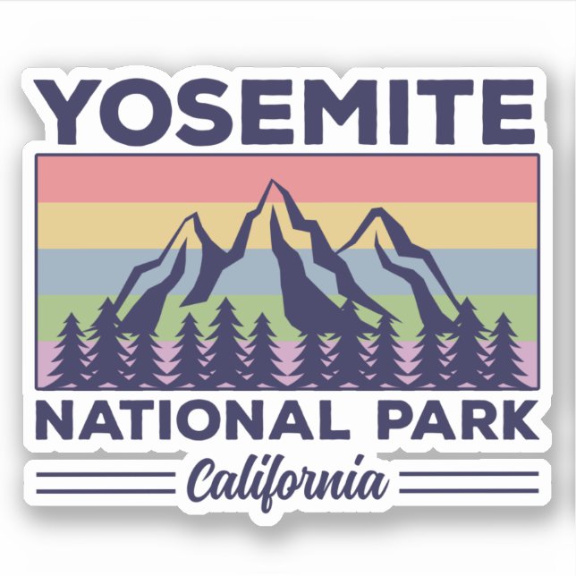 Yosemite Nationalpark California Aufkleber (Vorderseite)