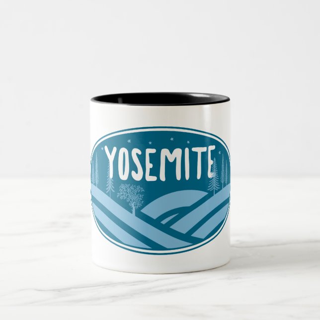 Yosemite Nationalpark California Außenbereich Zweifarbige Tasse (Mittel)