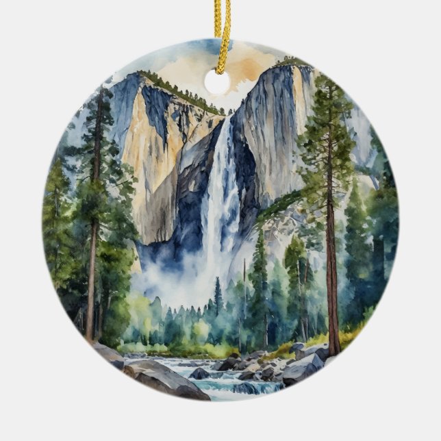 Yosemite Nationalpark California Keramik Ornament (Vorne)