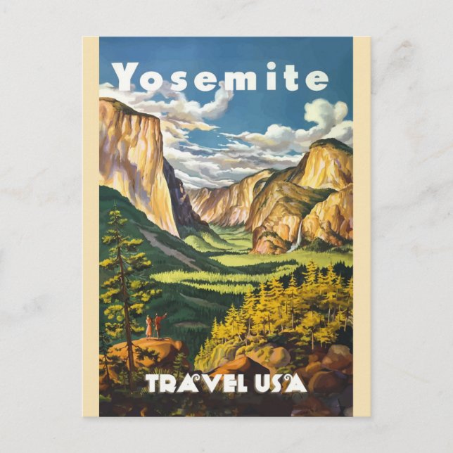 Yosemite Nationalpark California Postkarte (Vorderseite)