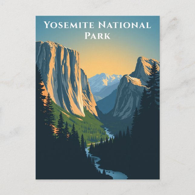 Yosemite Nationalpark California Postkarte (Vorderseite)