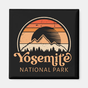 Yosemite Nationalpark California Retro Vintag Magnet