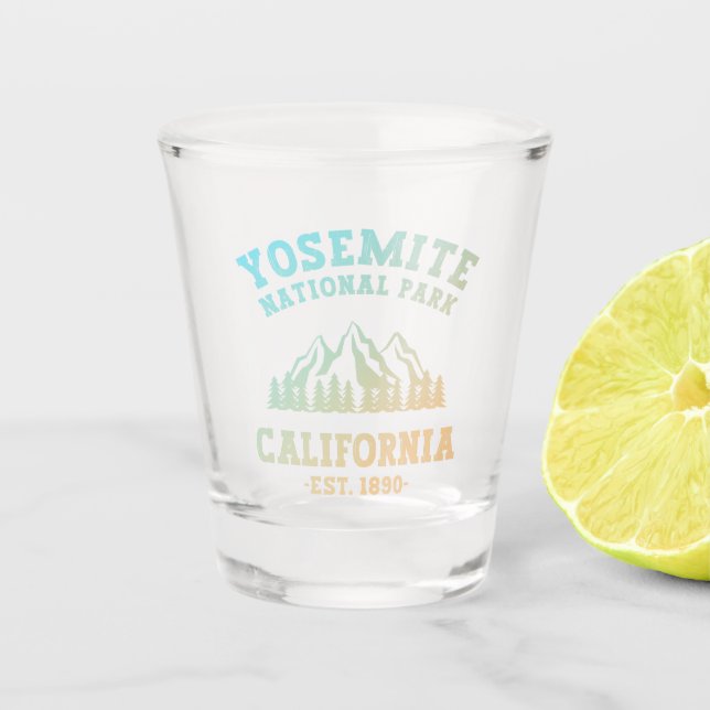 Yosemite Nationalpark California Schnapsglas (Vorderseite)