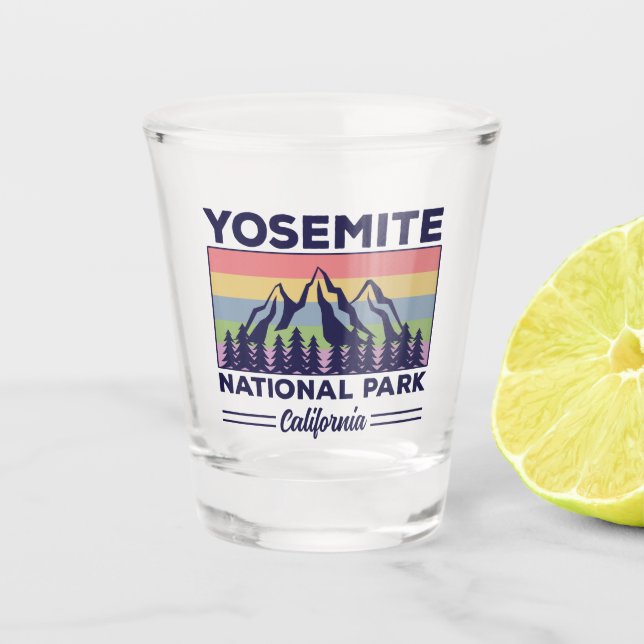 Yosemite Nationalpark California Schnapsglas (Vorderseite)