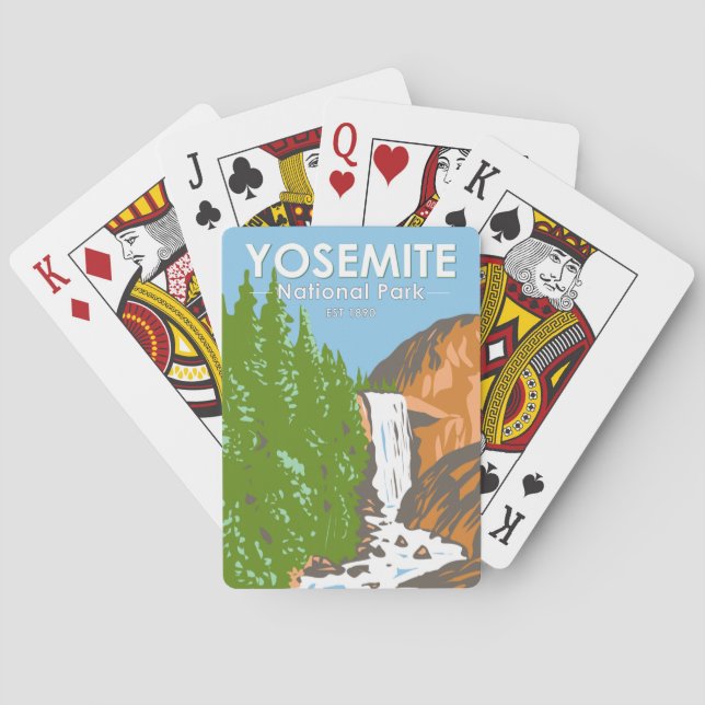 Yosemite Nationalpark California Spielkarten (Rückseite)