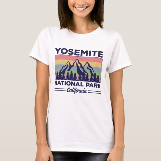 Yosemite Nationalpark California T-Shirt (Vorderseite)