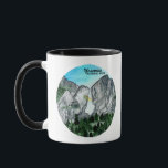 Yosemite Nationalpark California Tasse<br><div class="desc">Karo aus dieser coolen Aquarellmalerei von Wasserfällen im Yosemite Nationalpark. Ideal für Ihren morgendlichen Tee oder Kaffee. Karo meinen Shop für mehr!</div>