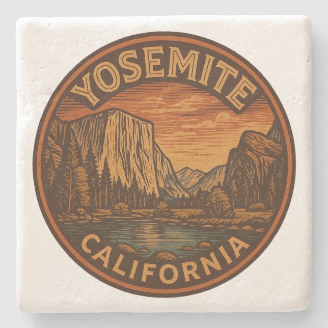 Yosemite Nationalpark California Untersetzer (Vorderseite)