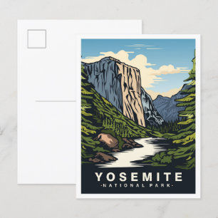 Yosemite Nationalpark California USA Reisen Postkarte