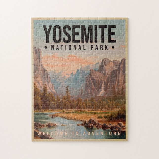 Yosemite Nationalpark California Vintag (Vertikal)