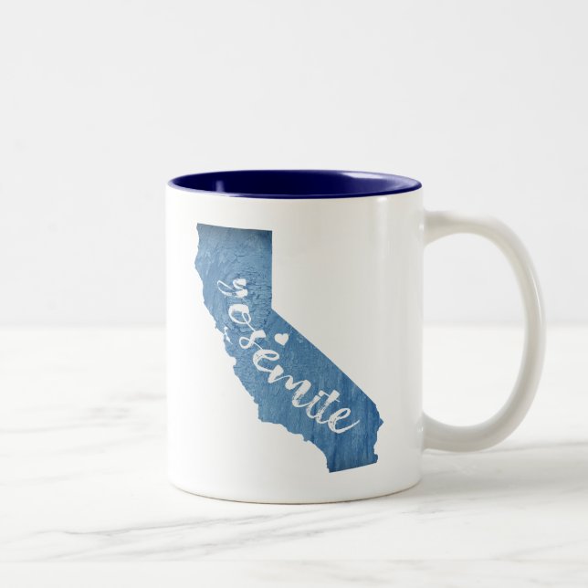 Yosemite Nationalpark California Zweifarbige Tasse (Rechts)