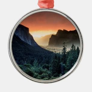 Yosemite Nationalpark des Sonnenaufgang-  Ornament Aus Metall
