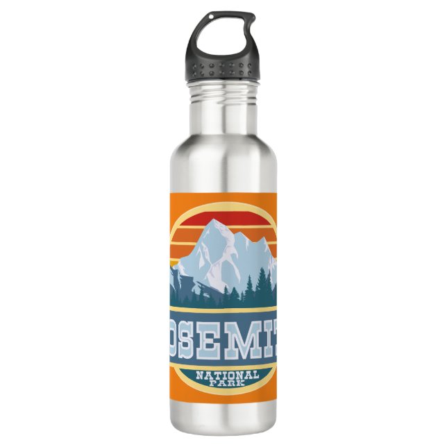 Yosemite-Nationalpark Edelstahlflasche (Vorderseite)