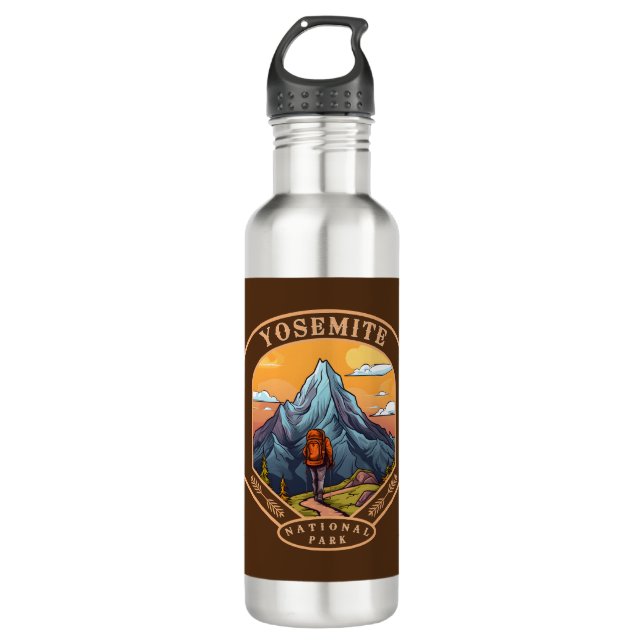 Yosemite-Nationalpark Edelstahlflasche (Vorderseite)
