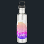 Yosemite Nationalpark Halbedom Art Lila Edelstahlflasche<br><div class="desc">Karo aus dieser phantastischen Bleistiftkunst des Yosemite Nationalparks in Kalifornien. Sammle alle Parks, ich erschaffe ständig neue. Karo in meinem Shop für mehr Wandern, Camping, Vanilleblut, Vögel und vieles mehr! Dieses Design finden Sie auch auf T-Shirts, Tasse, Aufklebern, Kissen und Magneten. Besuchen Sie unbedingt auch meinen Shop für weitere Farben....</div>
