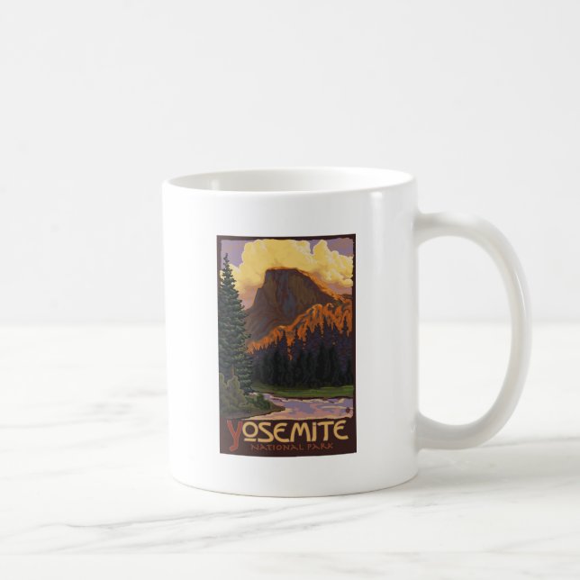 Yosemite Nationalpark - Halbkuppelwanderkarte Kaffeetasse (Rechts)