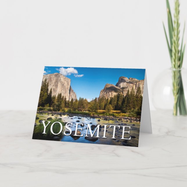 Yosemite-Nationalpark | Happy Birthday Karte (Vorderseite)