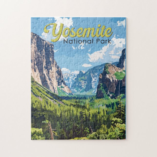 Yosemite Nationalpark Illustration (Vertikal)