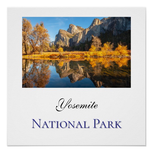 Yosemite-Nationalpark im Herbst Poster (Vorderseite)
