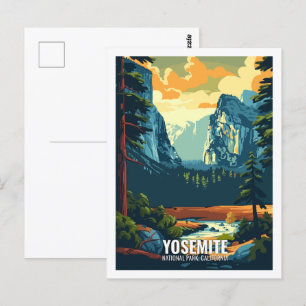 Yosemite Nationalpark Kalifornien USA Postkarte