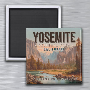 Yosemite Nationalpark Kalifornien Vintage 1980er Magnet