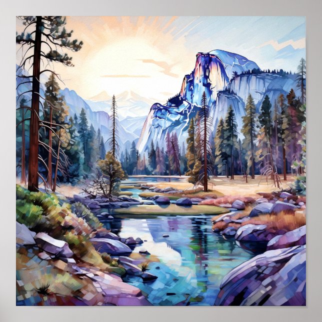 Yosemite Nationalpark Kunstmuseum Poster (Vorne)