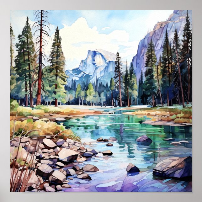 Yosemite Nationalpark Kunstmuseum Poster (Vorne)