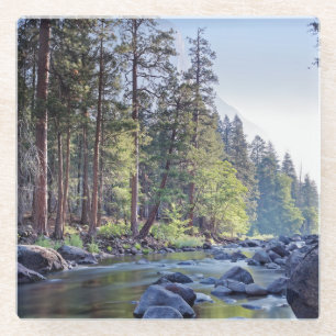 Yosemite Nationalpark Merced Fluss-  Am Glasuntersetzer