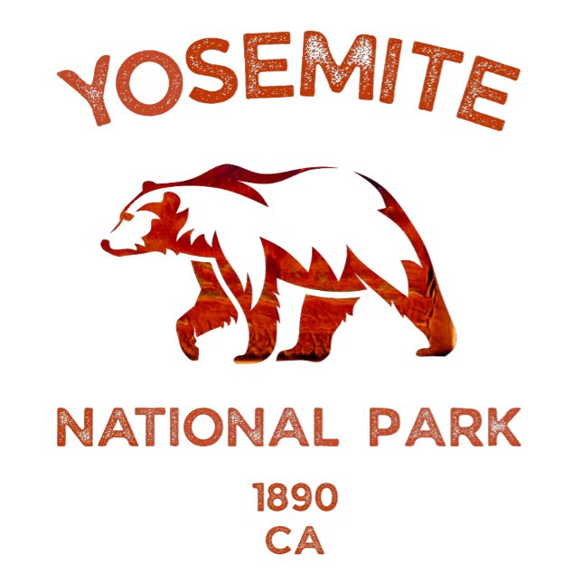 Yosemite-Nationalpark mit Bären T-Shirt (Von Creator hochgeladen)