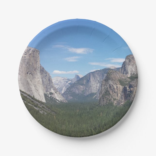 Yosemite Nationalpark Mountain Valley Landschaftli Pappteller (Vorderseite)
